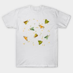 Green and yellow butterflies T-Shirt